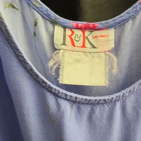 Floral Blue Mini Dress (Periwinkle) - Picture 4 of 5